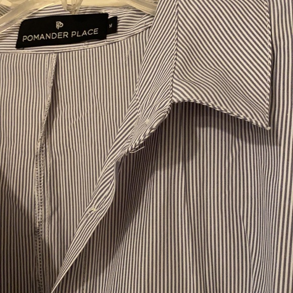 Gray Pinstripe Maxi Dress *NEVER WORN* - Picture 2 of 3